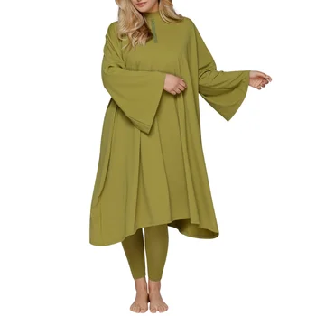 Luxurious UPF 50+ Burkini Cover Oversized Long Sleeves Quick Drying Modest Sportswear Perfect Wrap Swimming for Plus Sizes