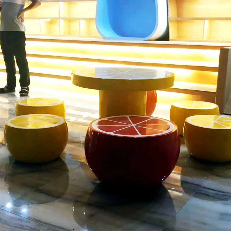 Y861 Fruits Shaped Table Stool Chair Stylish Durable