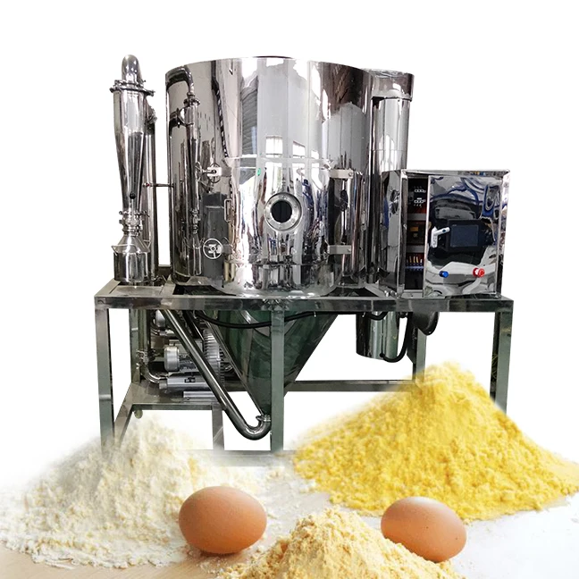 10L Industrial PLC-controlled Spray Dryer Machine for Egg & Milk Powder New Food Processing Equipment