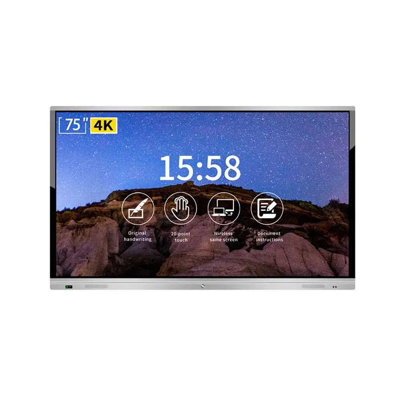 IR Infrared Multi-Touch LCD Screen Digital Interactive Whiteboard Smart Board for Conference Writing Meeting Teaching Classroom