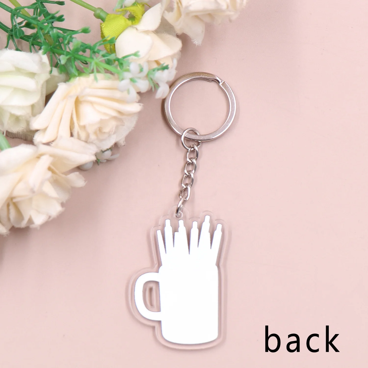 Customized MD134KH1269 New product CN Teacher Coffee Mug Teach Pen TRENDY Teacher's Day Gift Printed Acrylic Keychain manufacture