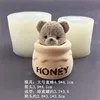 Grande barattolo di miele con testa d'orso