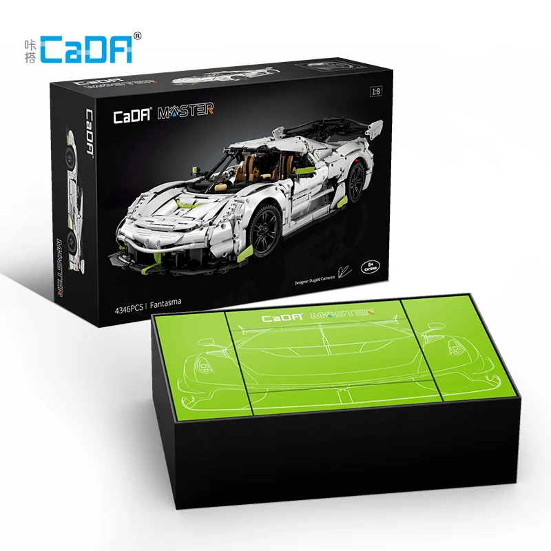Cada 4346PCS 1:8 Supercar City Racing Car Hypercar Building Blocks Sports  Car Racing Vehicle Bricks Toys Children Kids C61048