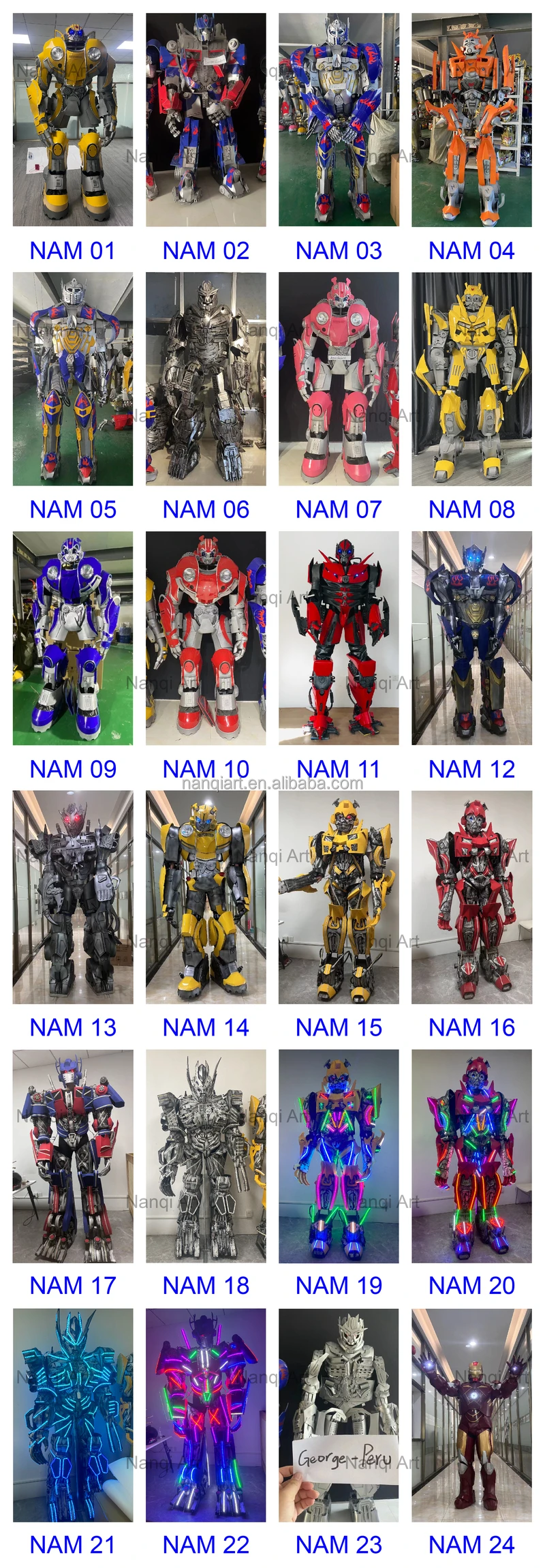 New Arrived Adult Size Wearable Walking Dancing Led Robot Mascot Cosplay Costume for Event Party Rental