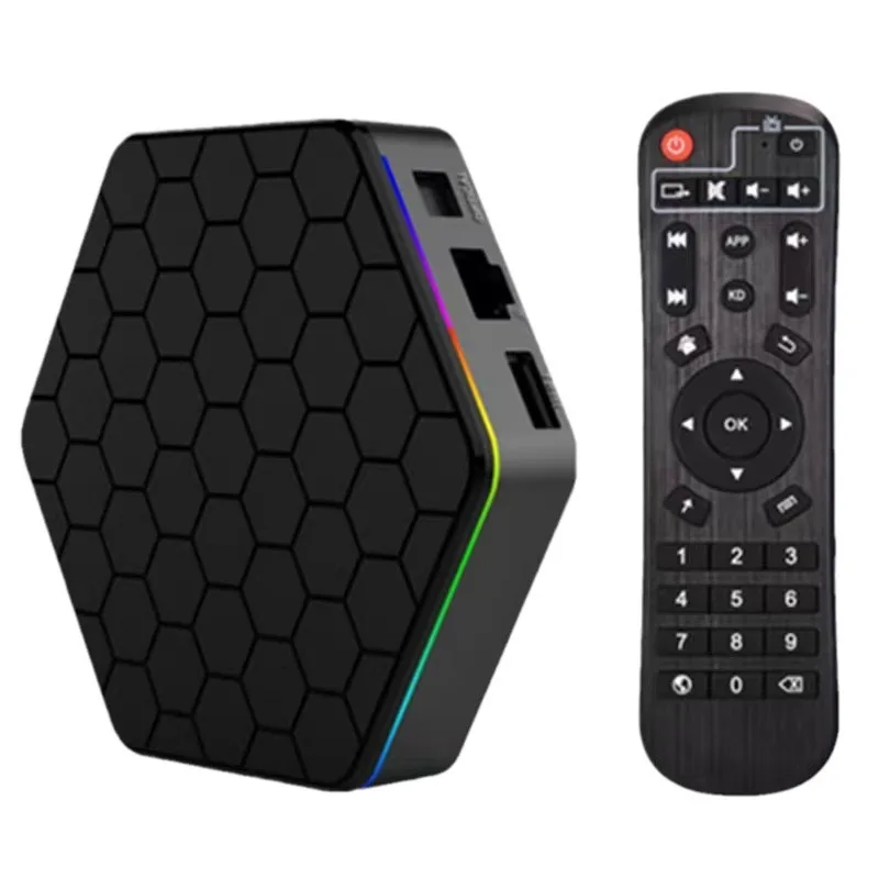 T95Z Plus H618 Smart Android 13 Set Top Box 8K HD TV Box with Dual Band WiFi 6 and for Bluetooth 5.0 Clock Display Function