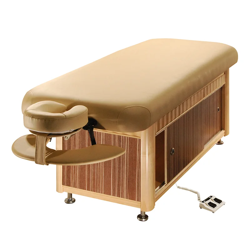 wooden massage couch