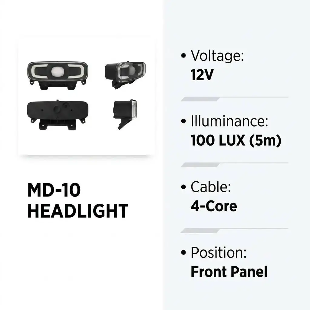 High Lumen LED E-Mountain Bike Front Light IPX5 Waterproof Battery Powered USB Rechargeable Off-road Night Cycling Lamp