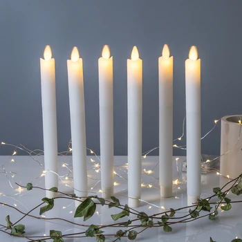 Matti's beautiful white flame led taper candle