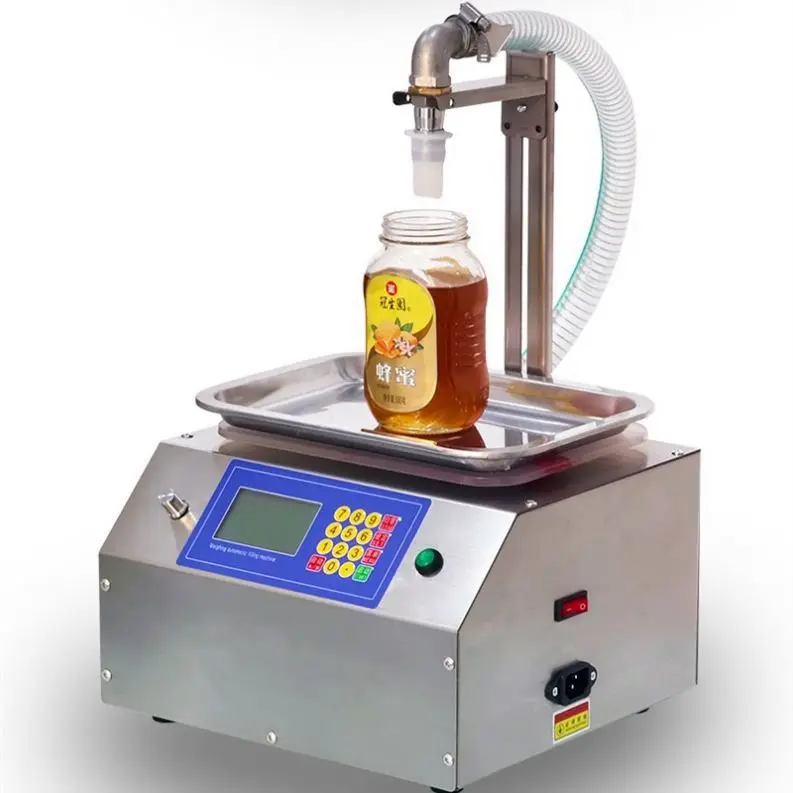 CSY-L15 Semi Automatic Weighing Liquid Filling Large Flow Diaphragm Pump Laundry Detergent Gel Viscous Liquid Filling Machine