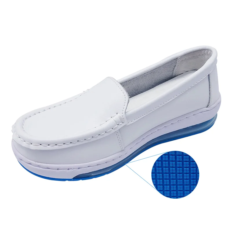 Almofada Cheia De Sapatos Confortáveis Enfermeira Sapatos Médicos Anti-slip  Sapatos De Couro Genuíno - Buy Nurse Shoes,Anti-slip Nurse Shoes,Medical  Nurse Shoes Product on Alibaba.com