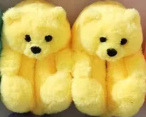 Новые поступления 2021, детские тапочки с плюшевым медведем, дешевая детская спальня, мягкая пушистая обувь с плюшевым медведем, Тапочки