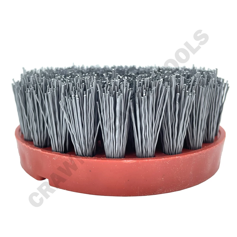 120 Grit 5 Inch Snail Lock Silicon Carbide Wire Brush 