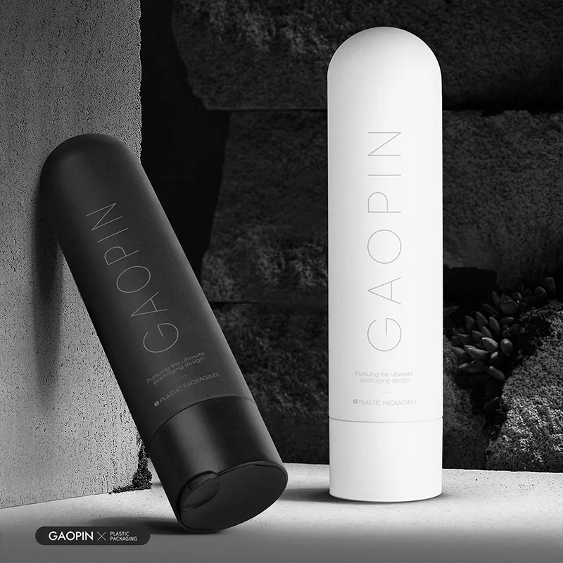 Custom Eco-Friendly 250ml HDPE Squeeze Bottles PCR New Plastic New Plastic Lotion Containers for Skin Care Serum Shampoo Press