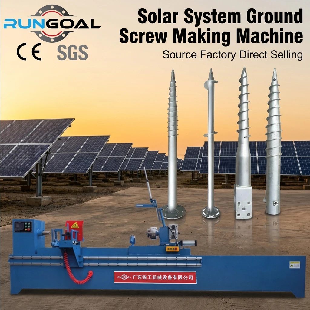 Factory Direct Selling Ground Screw Spiral Blade Welding Machine for Solar Panel Mounting System