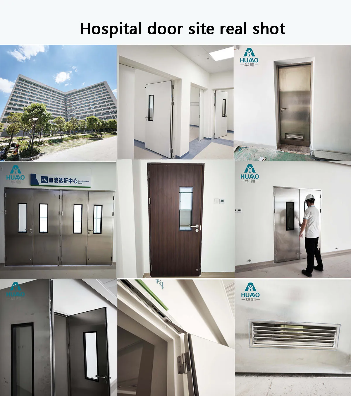 product manufacturer gmp standard clean room door hygienic hpl door hospital door 304 stainless steel-24