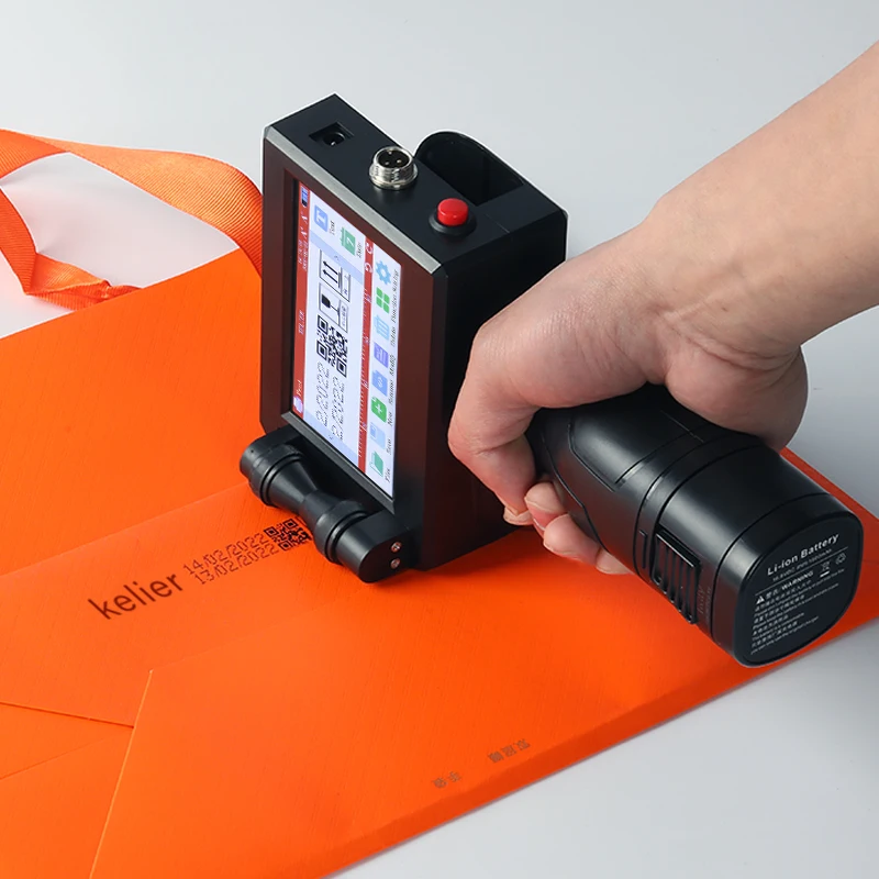 Automatic Portable Printing Machine Hand Printer Plastic Bottle Label Printing Manual Coding KELIER H6