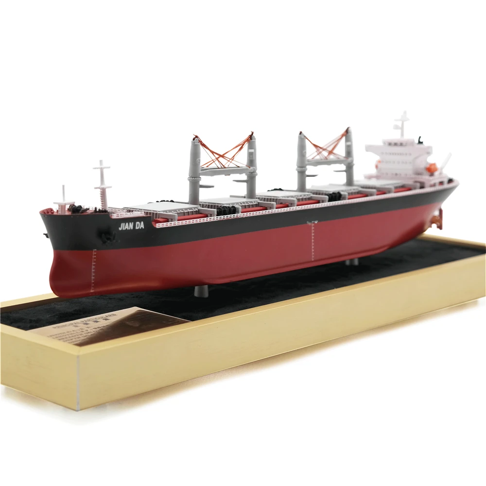 【A】Customized 35cm Plastic Bulk Cargo Ship Model Handmade by Factory for Hobby Display Cases