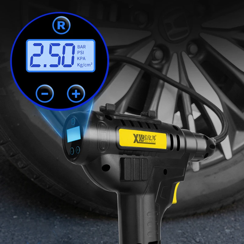 Cordless Tire Inflator Air Compressor 12V Rechargeable Battery Powered 150PSI Portable Handheld Air Pump for Cars - view 5