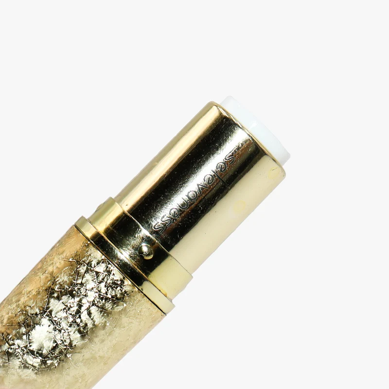 Wholesale Custom Bullet Gold Cosmetic Packaging Lipstick Tube Plastic Golden Lip Gloss Bottle Luxury All Gold Lip Balm Container Master Design