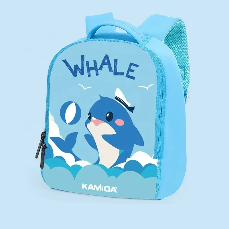 Customized Children School Bag Kindergarten Boy Cartoon Dinosaur Bag 3-8 Years Old Children SBR Diving Material Backpack