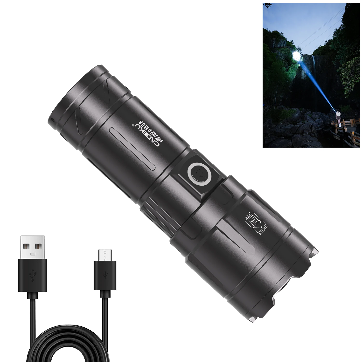 1100-1300 lumens max tactical flashlights usb rechargeable LitezAll Ultac Ultra Lite Flashlight  1100 Hybrid Beam, Soft Touch Grip, Weather Resistant with Battery Indicator : Tools & Home Improvement the LUXPRO XP703 Pro Series LED Flashlight delivers reliable illumination for work Brazil WarehouseWurkkos TD07 Tactical Flashlight,
