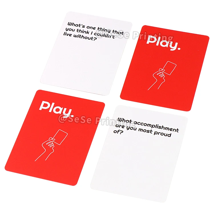 Full Color Cheap Custom Card Game Create Rigid Boxes Packaging Card Decks Printing Services