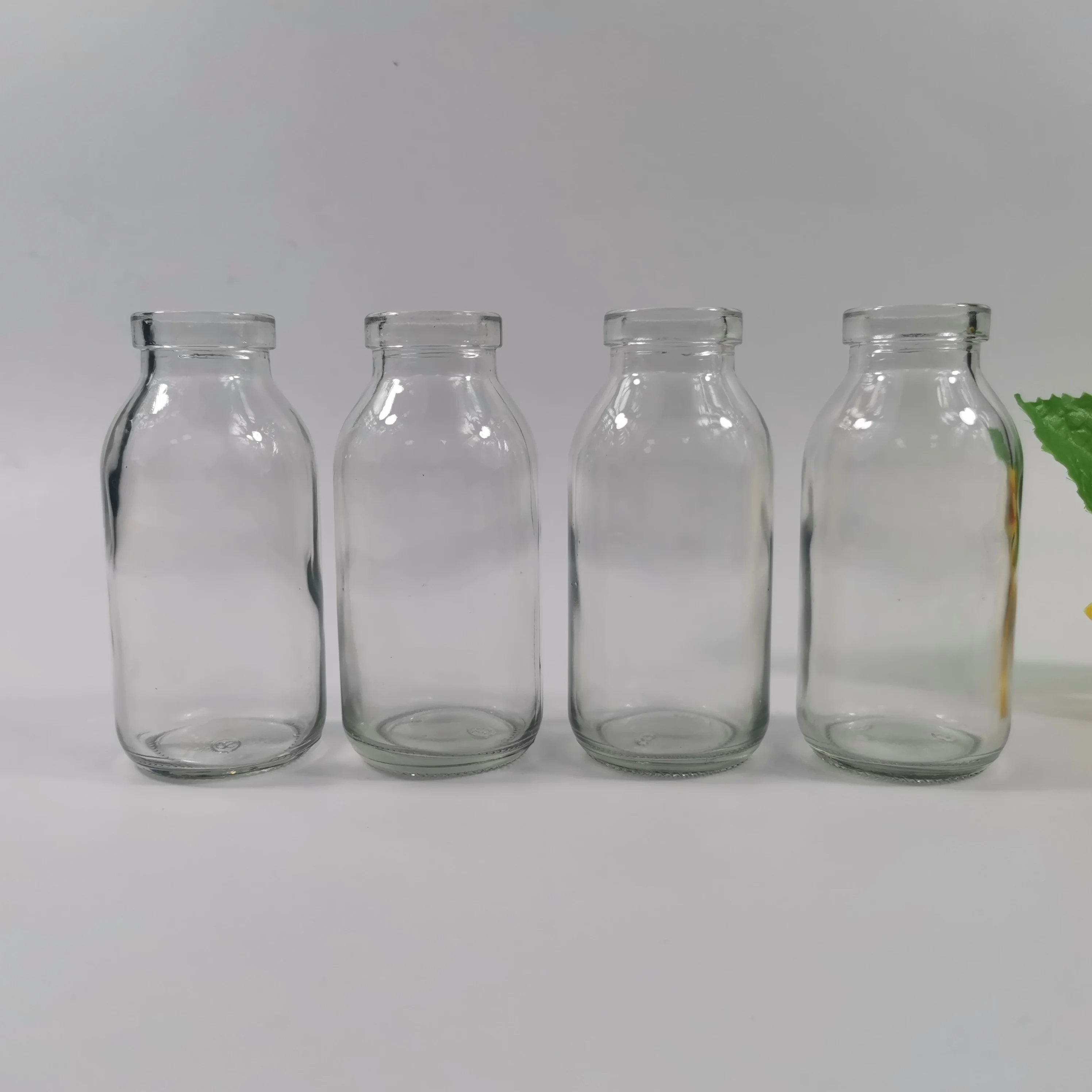 Amber Clear 50ml 100ml Veterinary Medicine Glass Vial Moulded Bottle With Caps and Rubber Stopper
