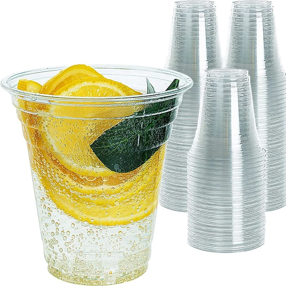 Disposable Plastic PET Bubble Tea Cups Boba Tea ice Coffee smoothie cups with Lids