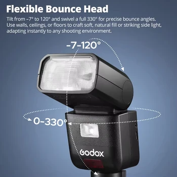 Godox New V480 TTL Speedlite Flash Light On-Camera Flash Speedlite Flash for Canon Sony Nikon Fujifilm Olympus detail image