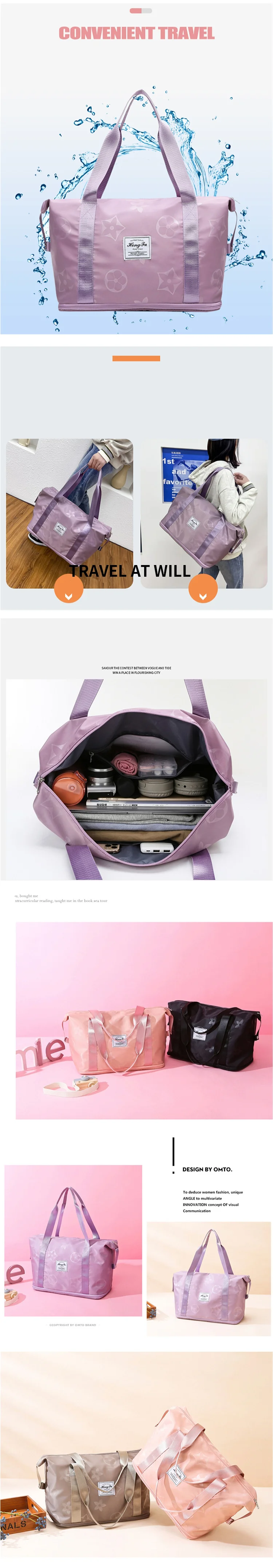 Customized Logo Fashion Duffel Bag Leisure Portable Fitness Outdoor Sports Gym Bag Duffel Bag