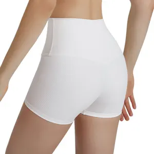 Wholesale Custom Nylon Spandex Running Shorts Manufacturer Compression Workout Running for Women