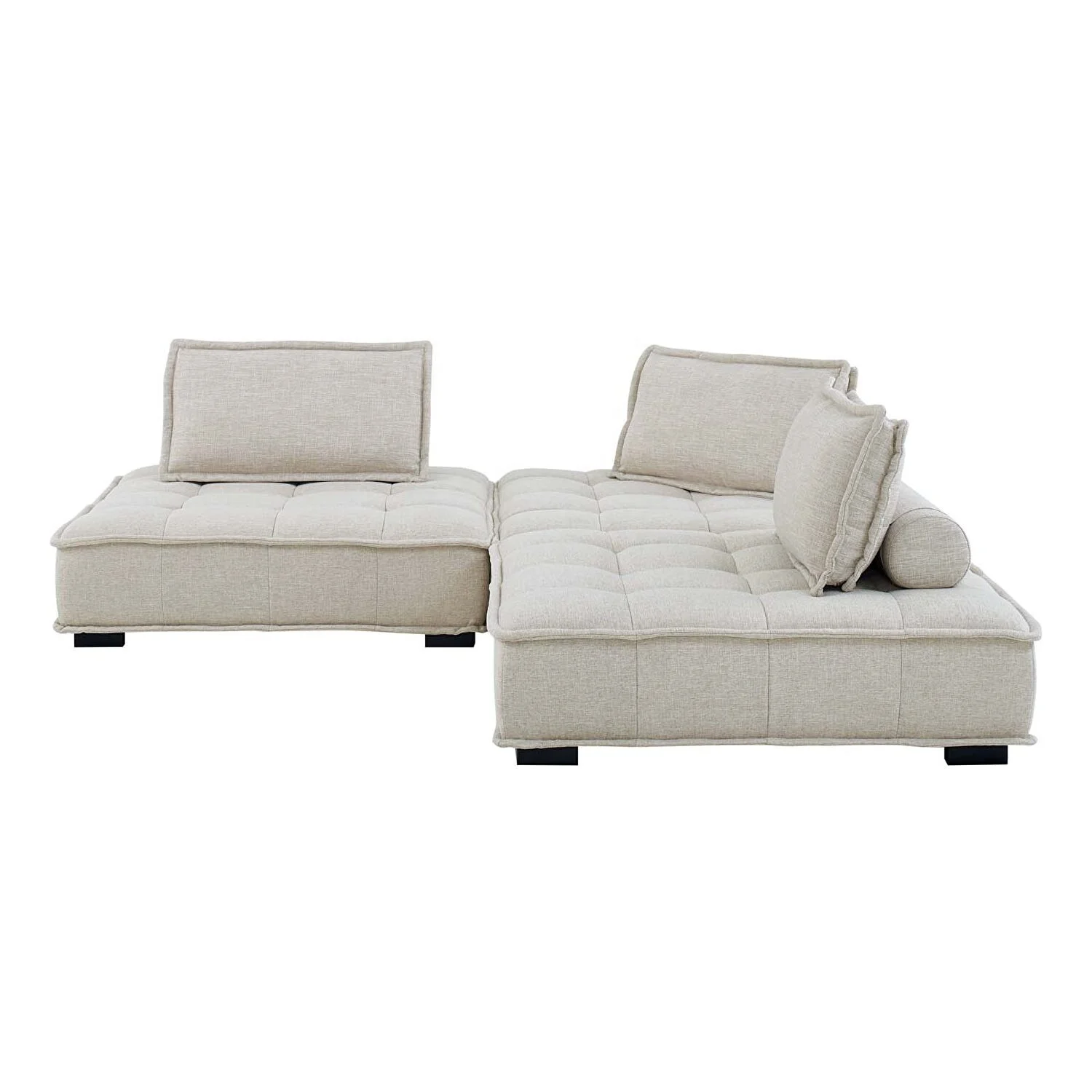 Modern Linen Luxury Convertible Modular Sectional Couch Sectional Sofa for Living Room Sofa Set