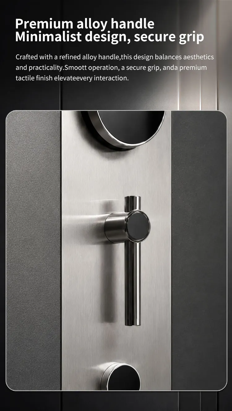 aj 700 ceqsafe commercial metal fireproof safe box combination lock three spoke handle felectronic digital fingerprint key lock-13