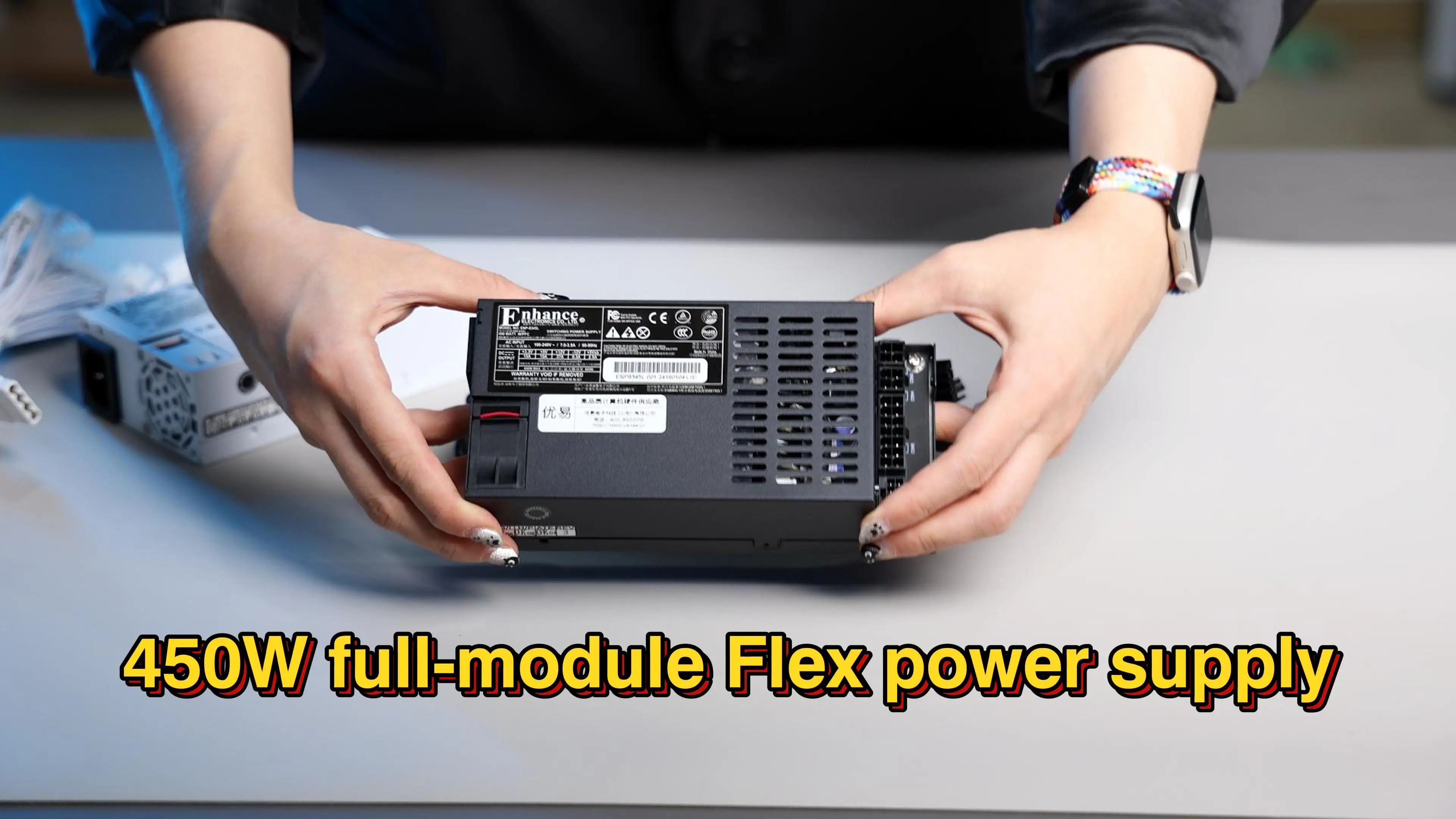 Enhance Flex-ATX PSU 450W Platinum Power Supply for NAS/ITX