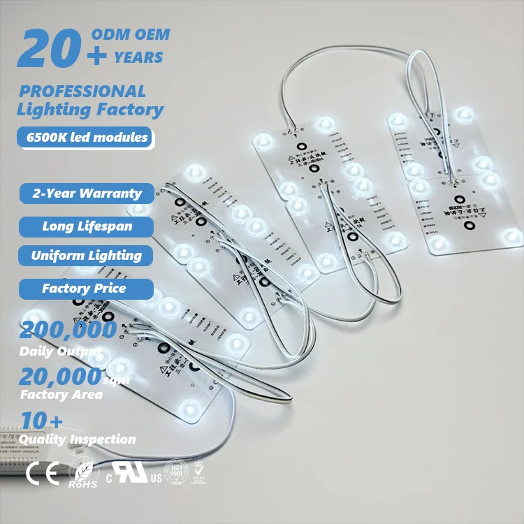set led cold white 6500k square led modules led block chains for lightbox-5
