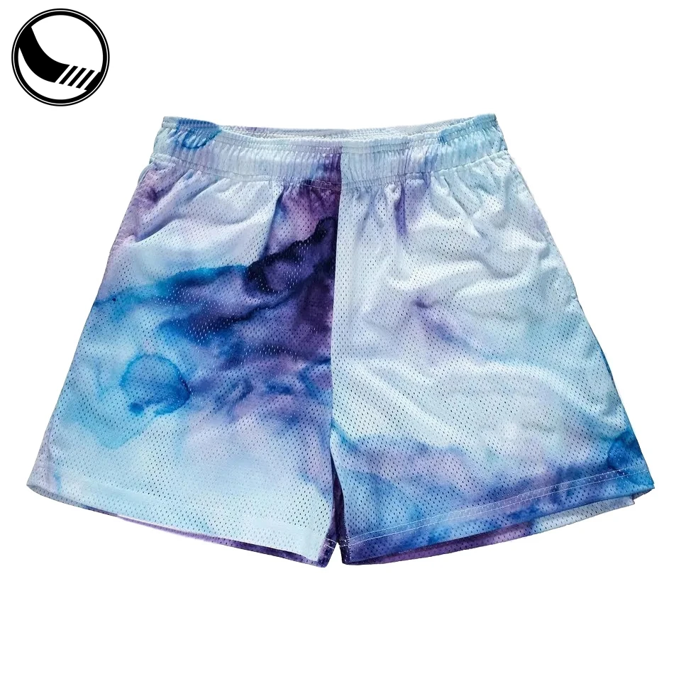 BETHERIVAL Cropped Fit Polyester Blank Mesh Basketball Shorts Custom Logo Summer Basic Plus Size Men's Printed Shorts for Men factory