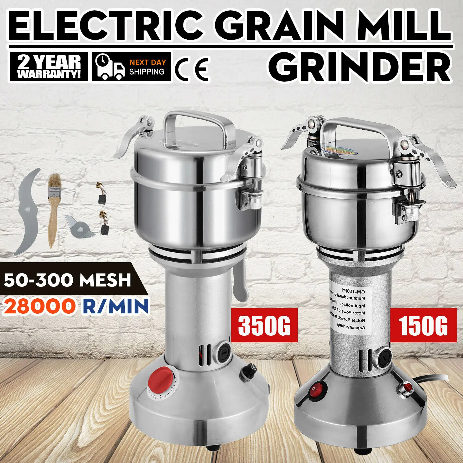  Grain Mill 150g High Speed Food Electric Stainless