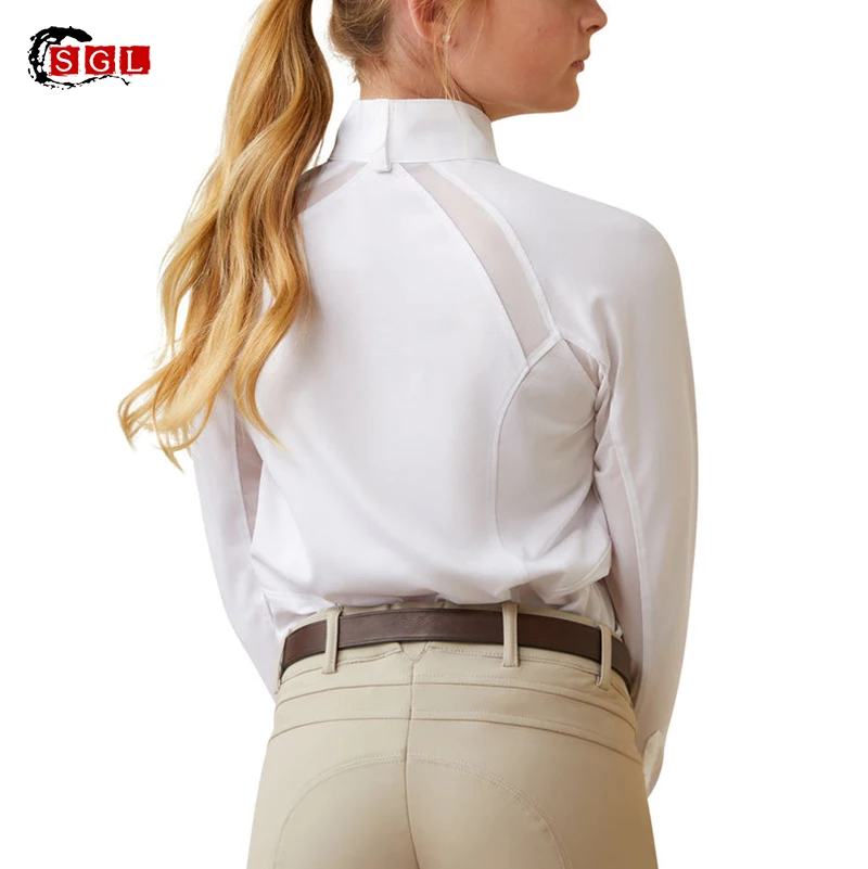 Sgl Custom Children's Equestrian Long Sleeve Base Layer Kids Horse