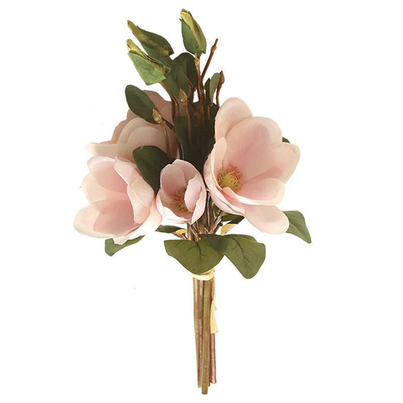 qslhc446 丝绸花花束玉兰花装饰