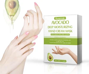 Private Label Avocado Hand Mask Deep Moisturizing Care Hand Cream Mask OEM