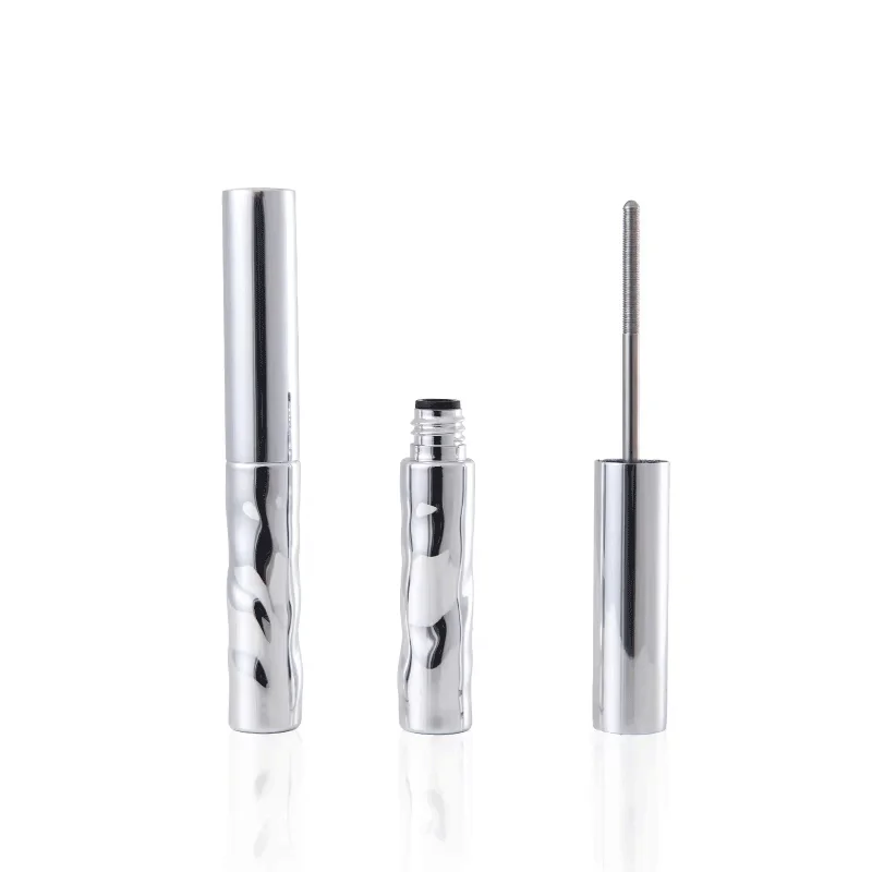 5ml Popular Water Ripple Style Empty Plastic & Aluminum Mascara Tube with Metal Brush