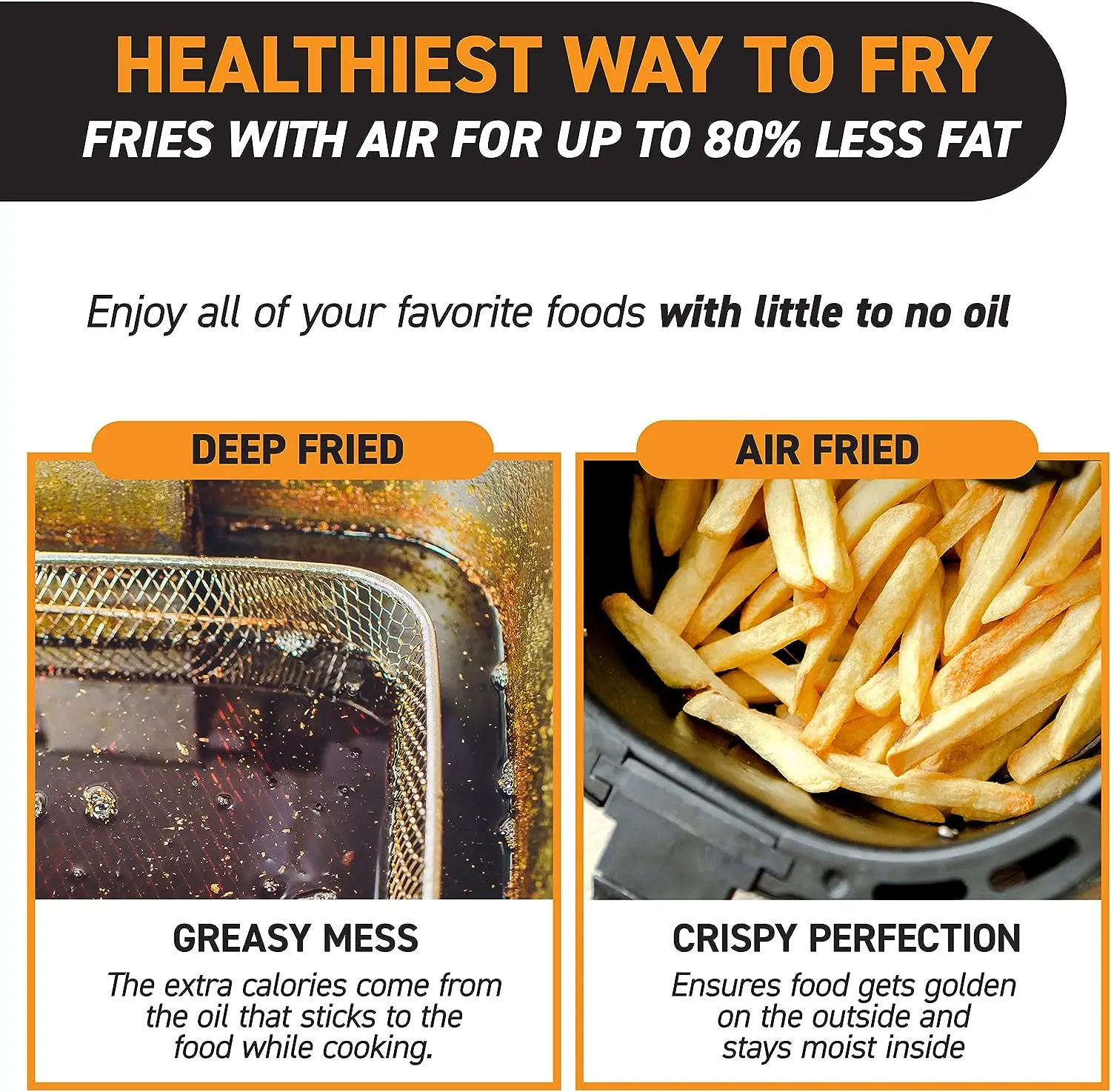 Ss Air Fryer 6l With Visible Window For Option,Oil Free Air Fryer With