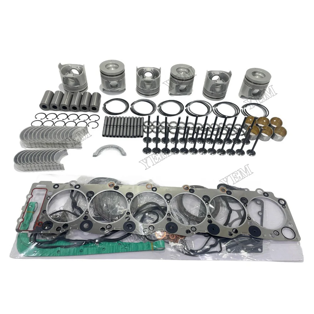 For Isuzu 6HK1 Engine Repair Kit With Piston Rings Bearing Valves Gaskets Engine Parts China Supplier