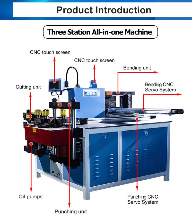 3 In 1 Busbar Machine automatic Busbar Machine