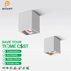 Factory Outlet White MR16 LED Rounded Ultra-thin Surface Mounted Anti-glare Ceiling Lamp Downlight Spotlight for Indoor Lighting