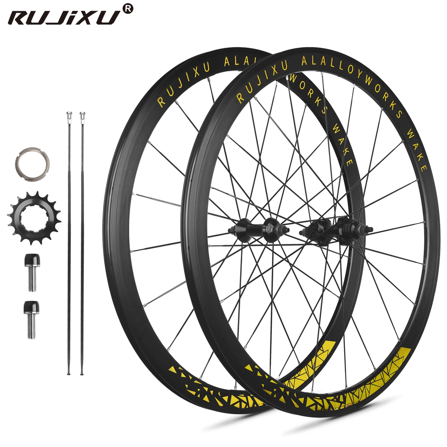 RUJIXU 700C Fixed Gear Bicycle Wheel Set - Lightweight & Durable