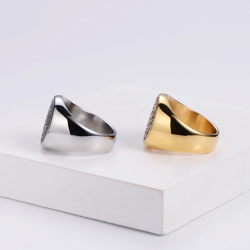 Men Jewelry Star of David Seven Archangels Talisman Protection Amulet Solomon Seal Ring