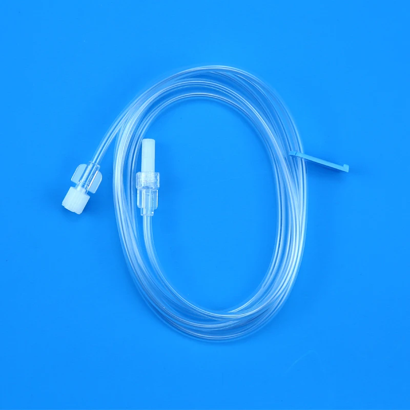 医疗器械医疗三通阀输液管三通旋塞,带无针连接器延伸管