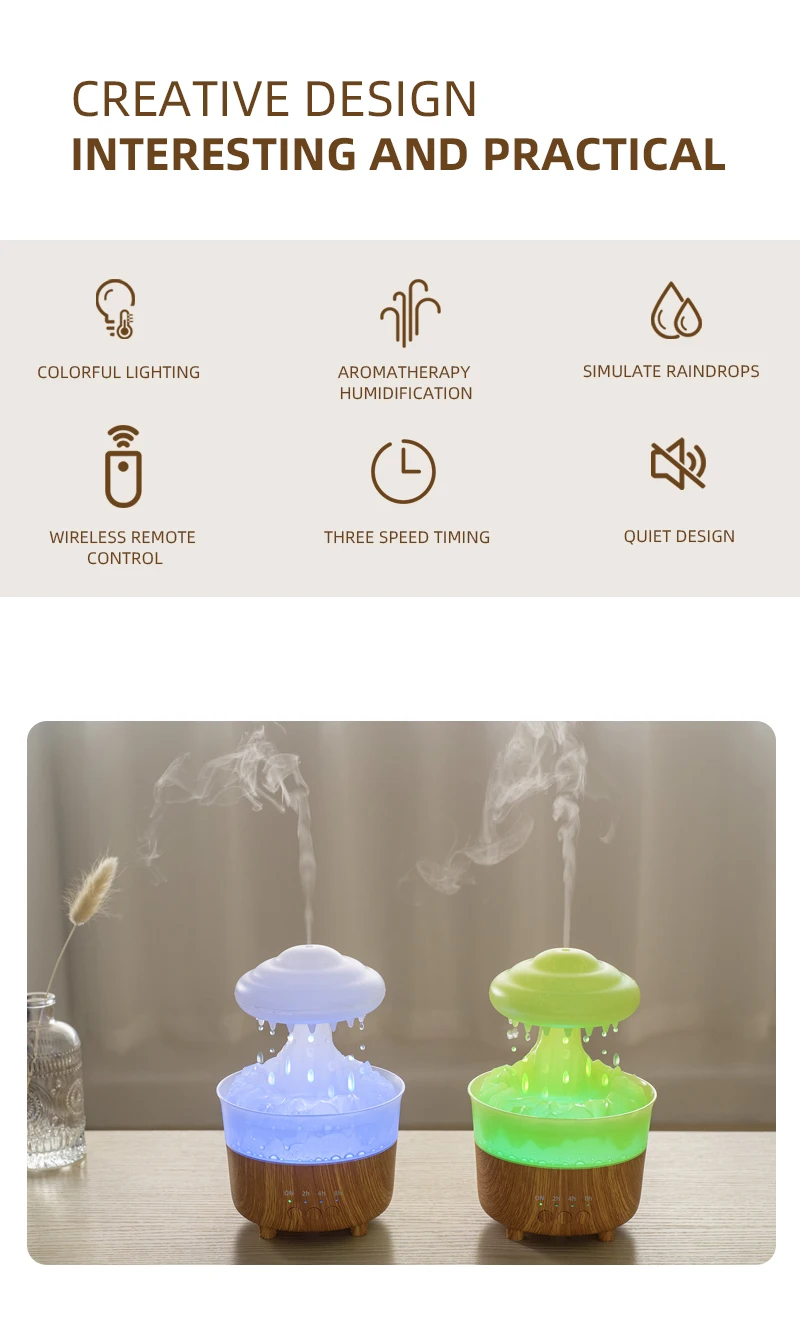 Newborn Baby Air Cooler And Light Humidifier Baby Oil Diffuser Easy