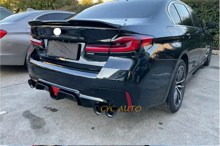 G30 Facelift Rear Diffuser with Glossy Black for BMW G30 M5 CS LCI Style Rear Diffuser